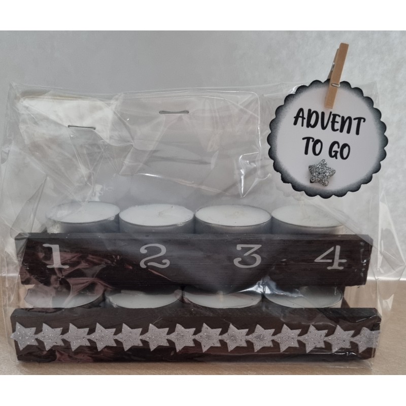 Advent to go Sterne silber