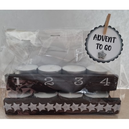 Advent to go Sterne silber