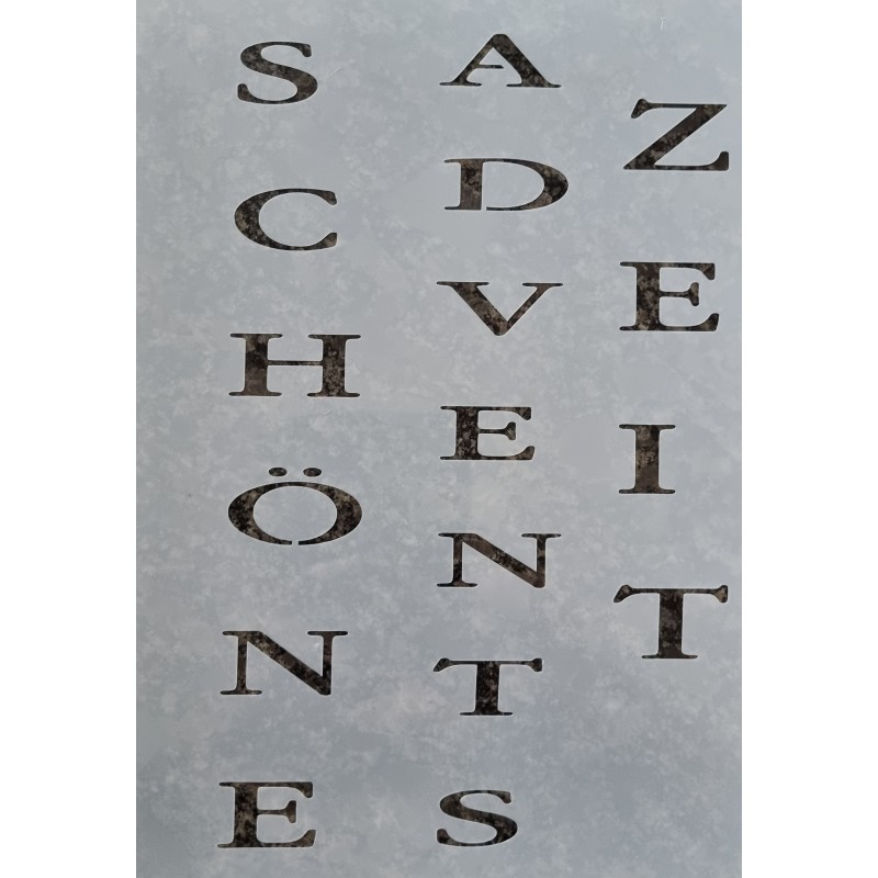 Schablone Schöne Adventszeit