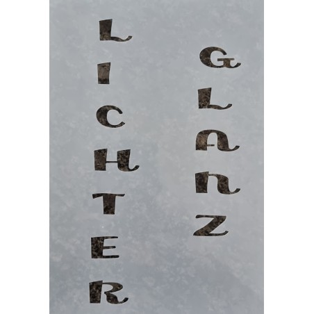 Schablone Lichterglanz