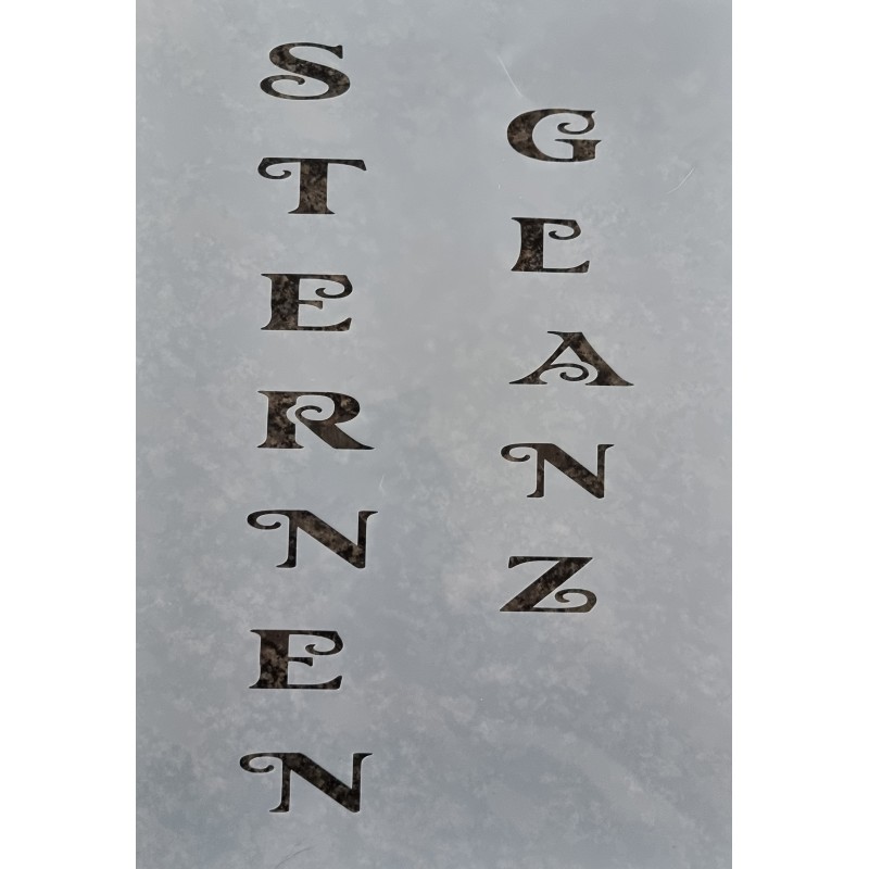 Schablone Sternenglanz
