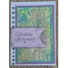 Herzlichen Glückwunsch Blumen grün/lila