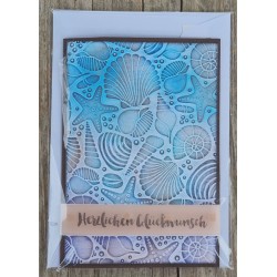 Herzlichen Glückwunsch Maritim blau/braun