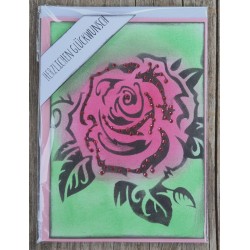 Herzlichen Glückwunsch Rose rot/grün