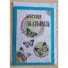 Herzlichen Glückwunsch Schmetterlinge/Blasen