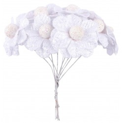 Deko Blüte weiss