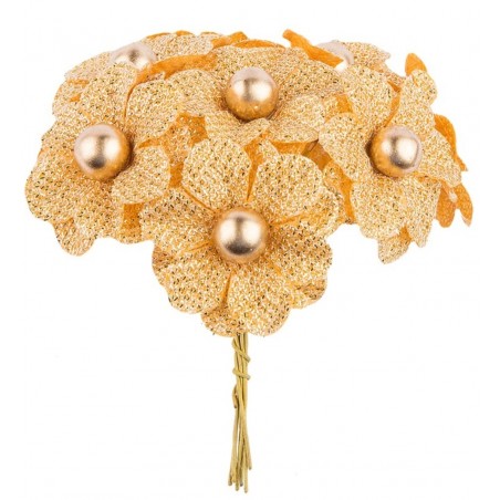 Deko Blüte gold