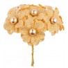 Deko Blüte gold