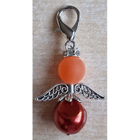 Perlen Engel orange