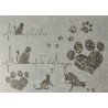 Schablone Katzen/Pfoten