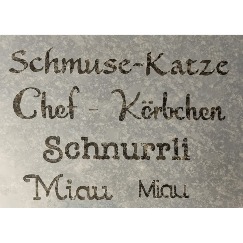 Schablone Schmusekatze