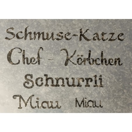 Schablone Schmusekatze
