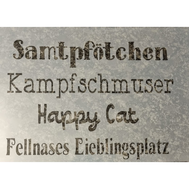 Schablone Samtpfötchen