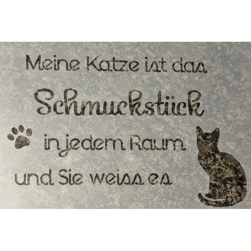 Schablone Katze/Schmuckstück