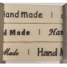 Dekoband Handmade creme/schwarz