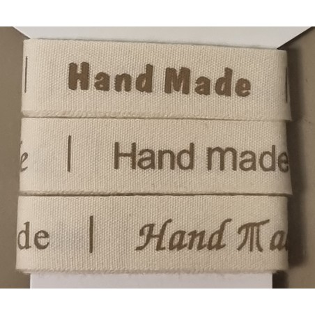 Dekoband Handmade creme/mauve