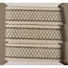 Dekoband Gemustert  creme/taupe