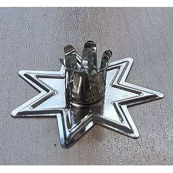 Kerzenhalter Stern silber