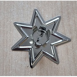 Kerzenhalter Stern silber