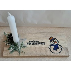 Advent to go Schneemann blau