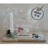 Advent to go Schneemann blau