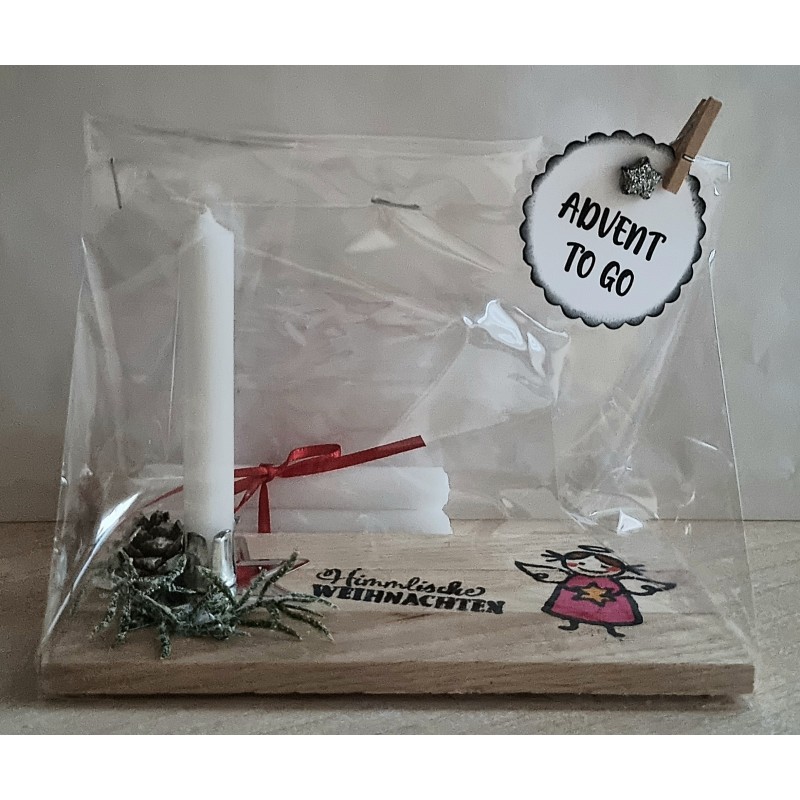 Advent to go Engel pink