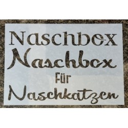 Schablone Naschbox