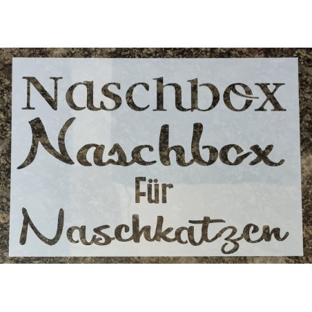 Schablone Naschbox