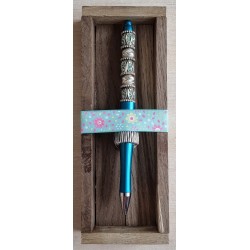 Kugelschreiber türkis/silber