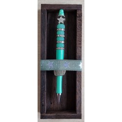 Kugelschreiber mint/silber/stern