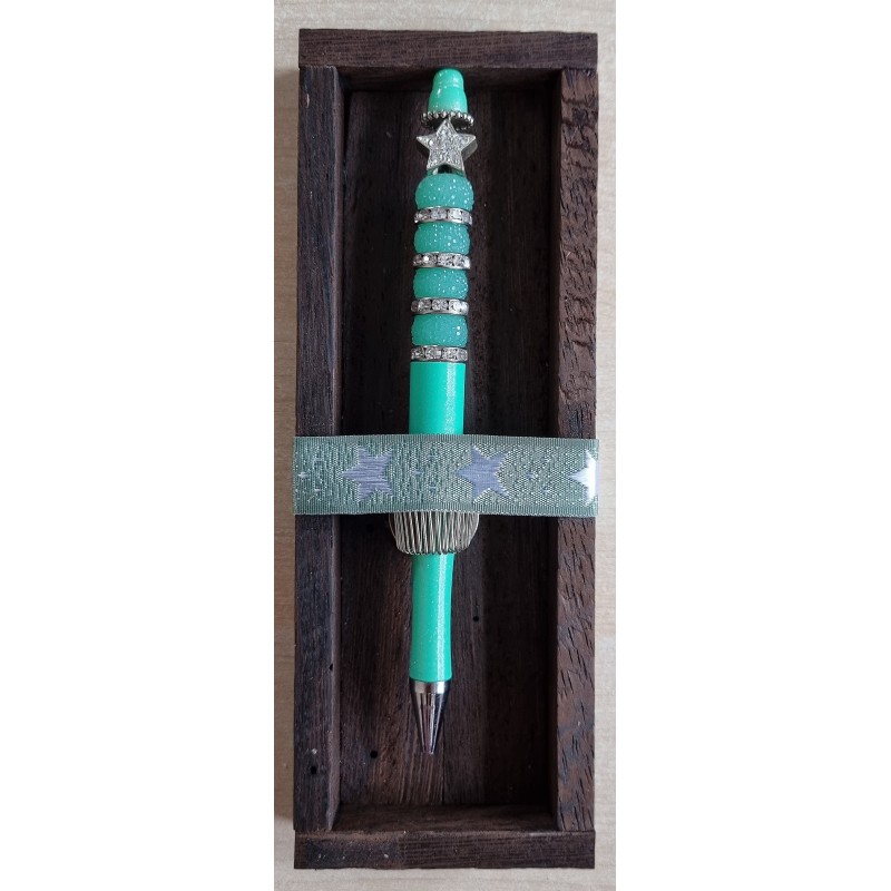 Kugelschreiber mint/silber/stern