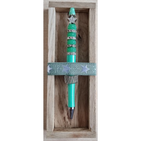Kugelschreiber mint/silber/stern