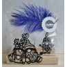 Teelicht Holz/Glas  Wichtel