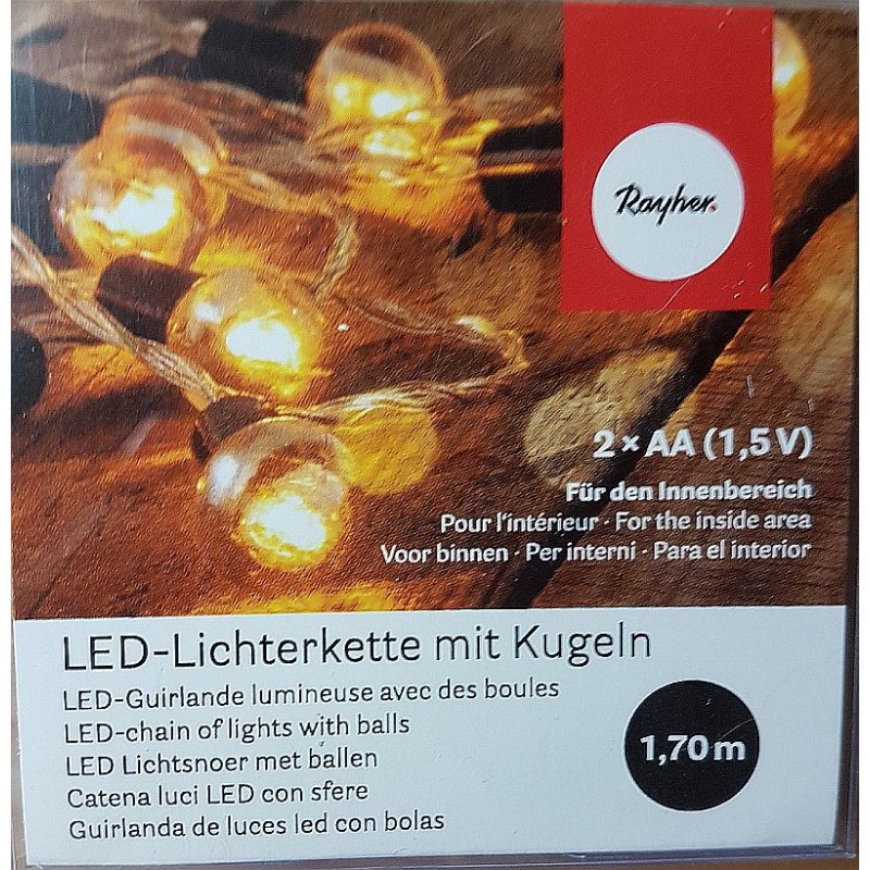 Led-Lichterkette mit Kugeln