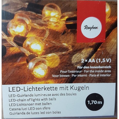 Led-Lichterkette mit Kugeln