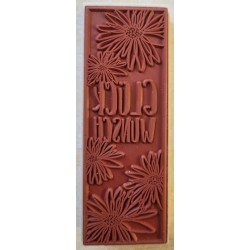 Holzstempel Glückwunsch
