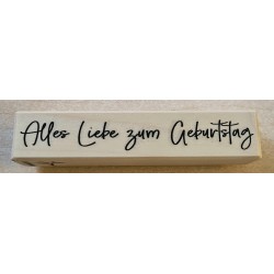 Holzstempel Alles Liebe zum Geburtstag