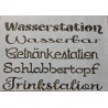 Schablone Wasserstation