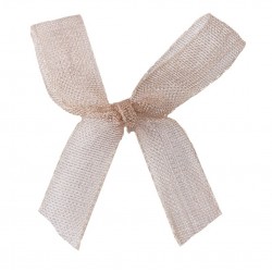 Organza Schleife taupe