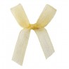 Organza Schleife hellgelb