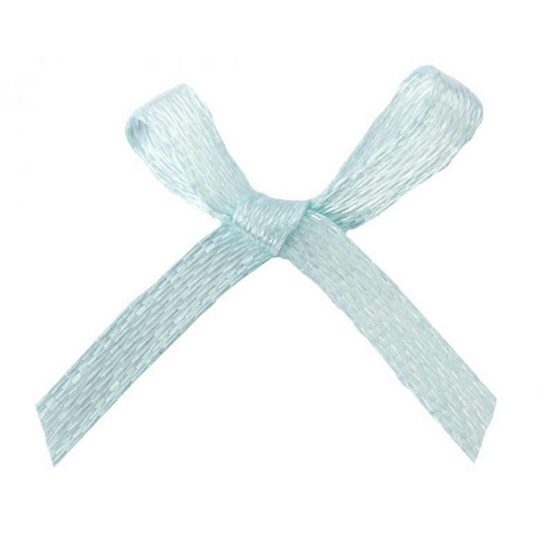 Satin Schleife hellblau