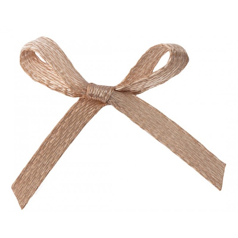 Satin Schleife taupe