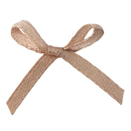 Satin Schleife taupe