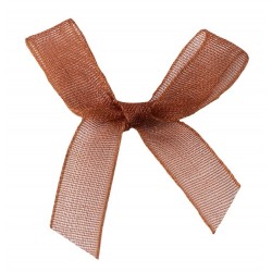 Organza Schleife mahagoni