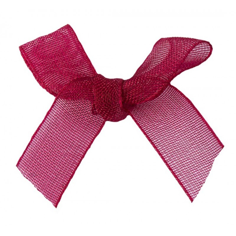 Organza Schleife dunkelrot