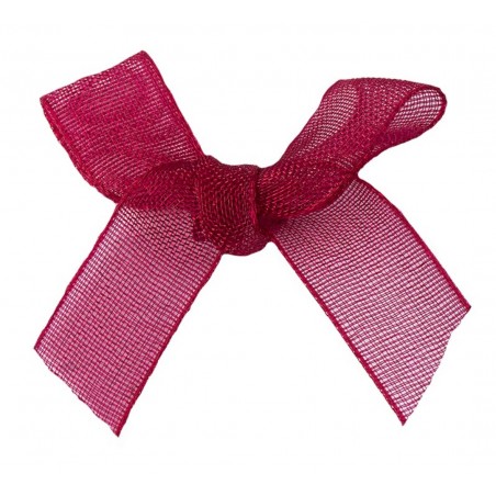 Organza Schleife dunkelrot