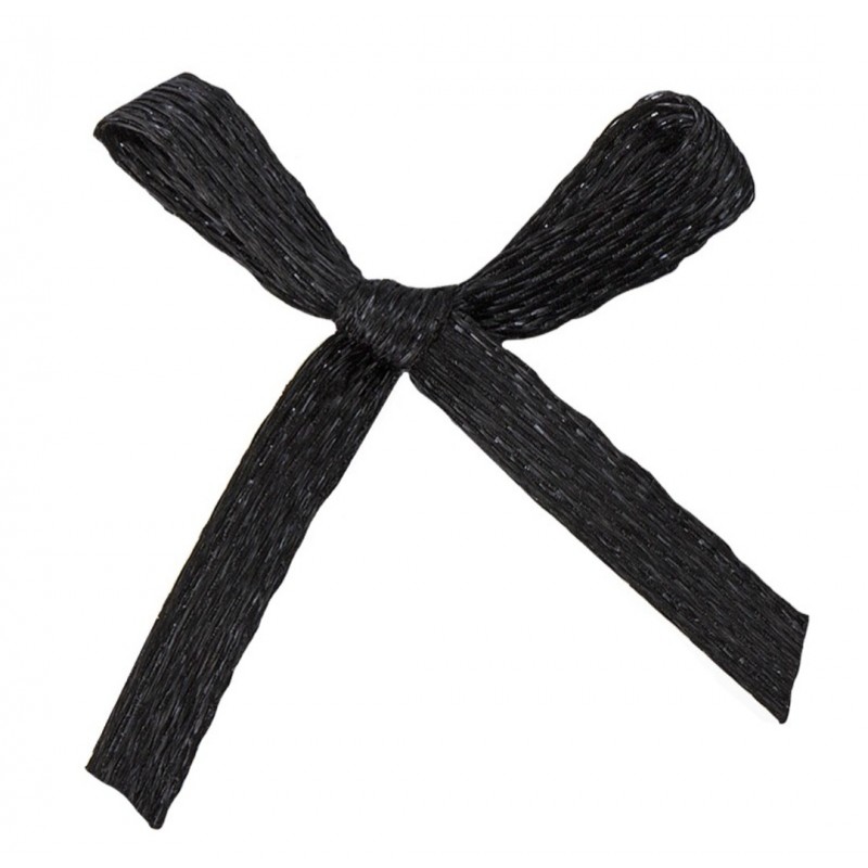 Satin Schleife schwarz