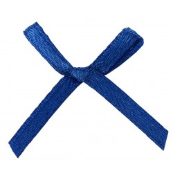 Satin Schleife blau