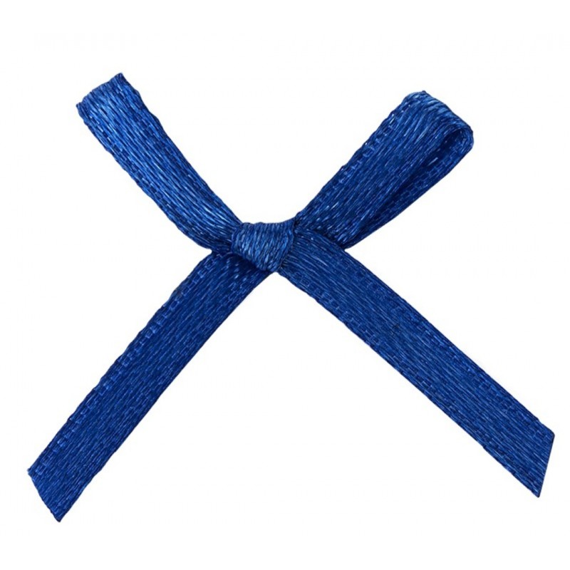 Satin Schleife blau
