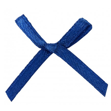 Satin Schleife blau